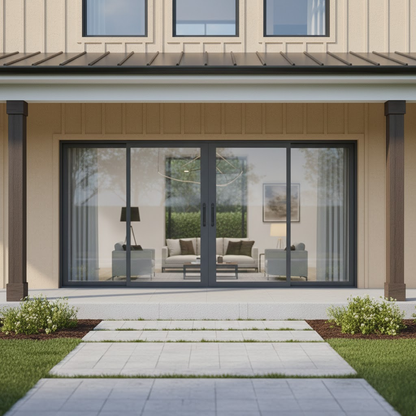 Sliding Door 4 panel- 0-lite