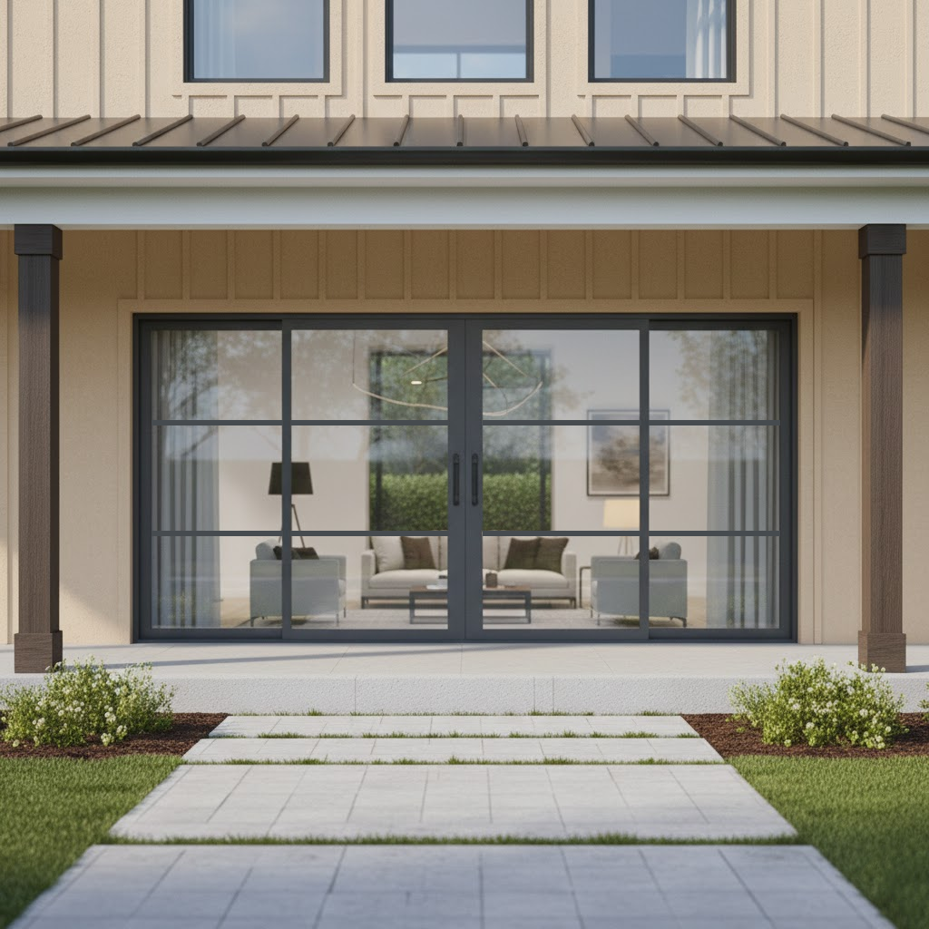 Sliding Door 4 panel- 3-lite