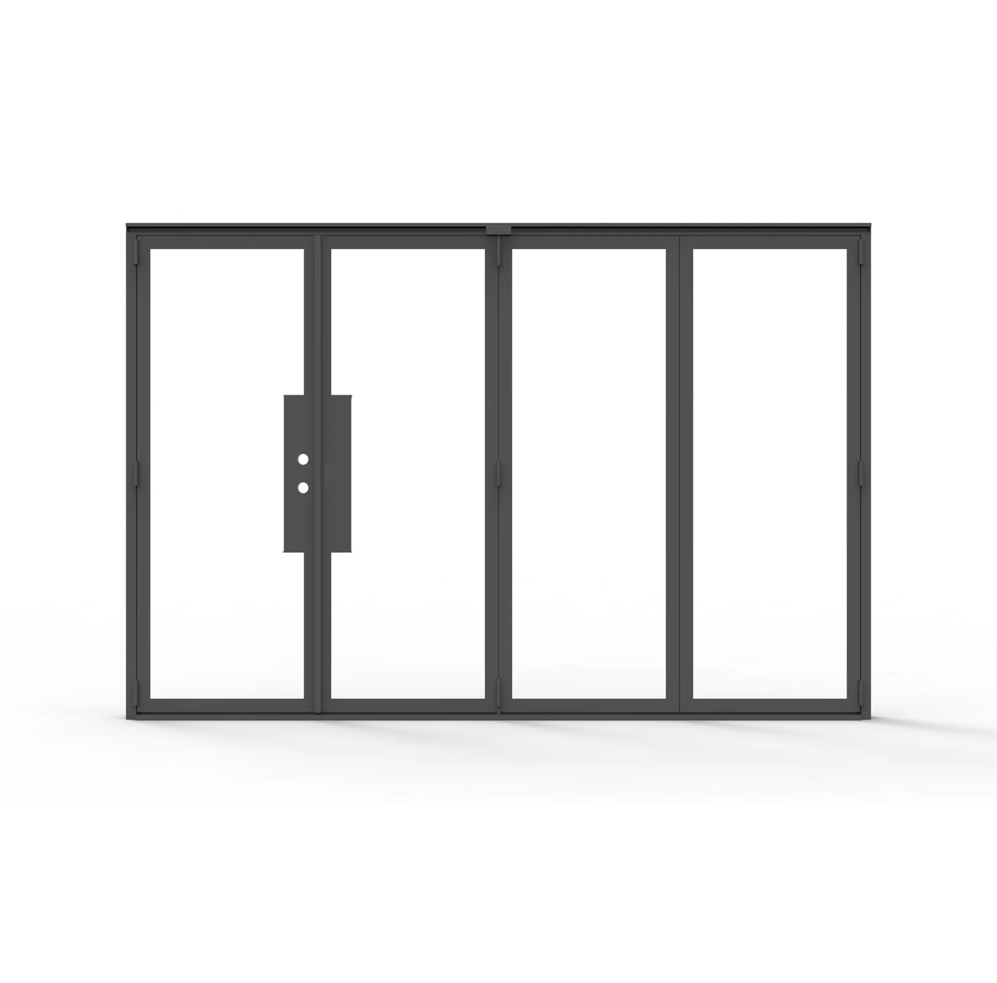 Thermal break iron bi-fold door 4 panel Texas - Texas Glass Door