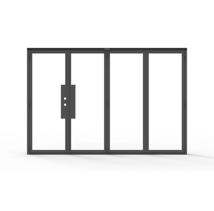 Thermal break iron bi-fold door 4 panel Texas - Texas Glass Door