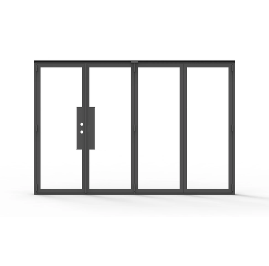 Thermal Break Iron Bi-fold Door- 4 Panel