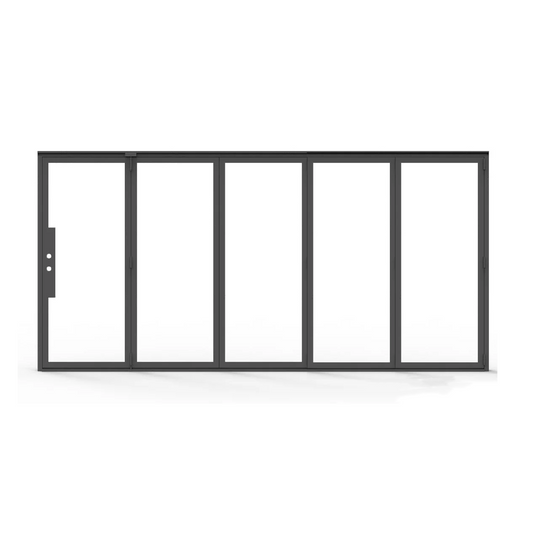 Thermal Break Iron Bi-fold Door- 5 Panel