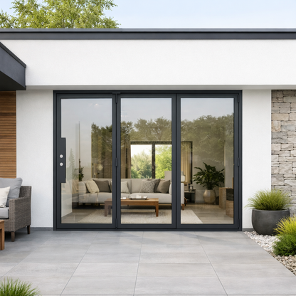 Thermal Break Iron Bi-fold Door- 3 Panel