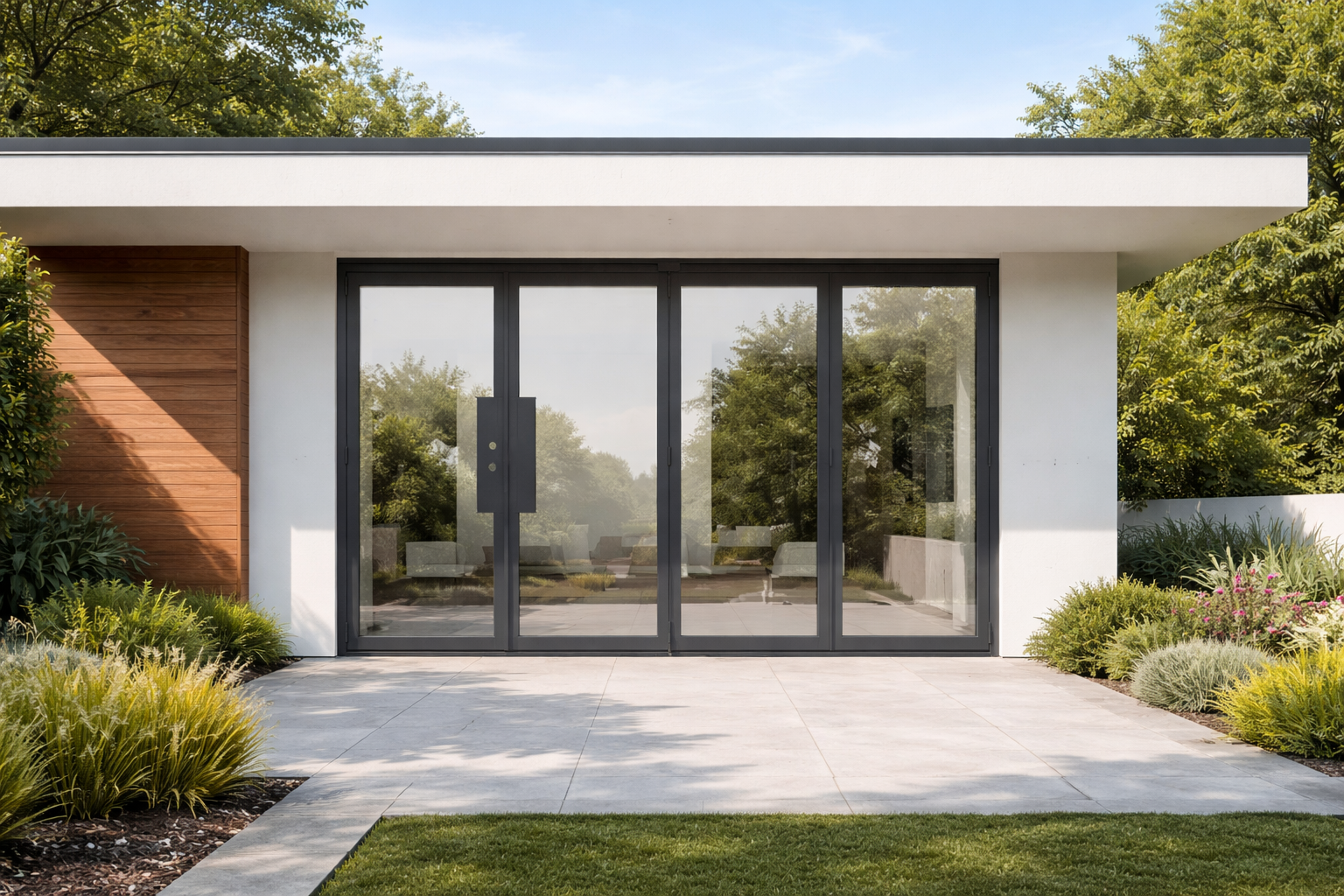 Thermal Break Iron Bi-fold Door – 4 Panel - image 2