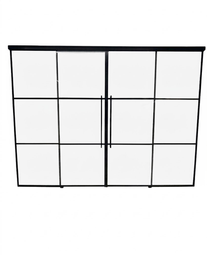 Glass wall partition with sliding door Texas - Texas Glass Door