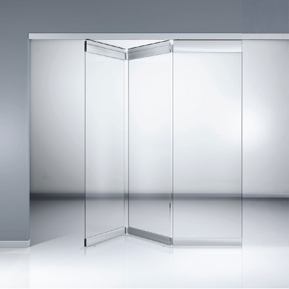 Frameless glass bi-fold patio door 4 panel Texas - Texas Glass Door
