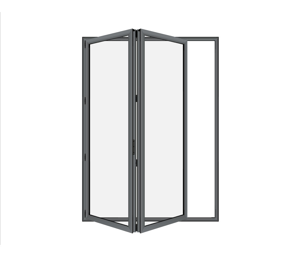 Bi-fold Door 2 panel- 0-lite