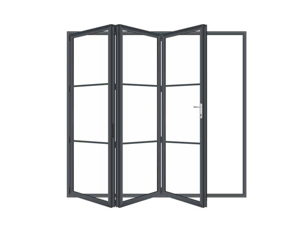 Bi-fold Door 3 panel- 3-lite