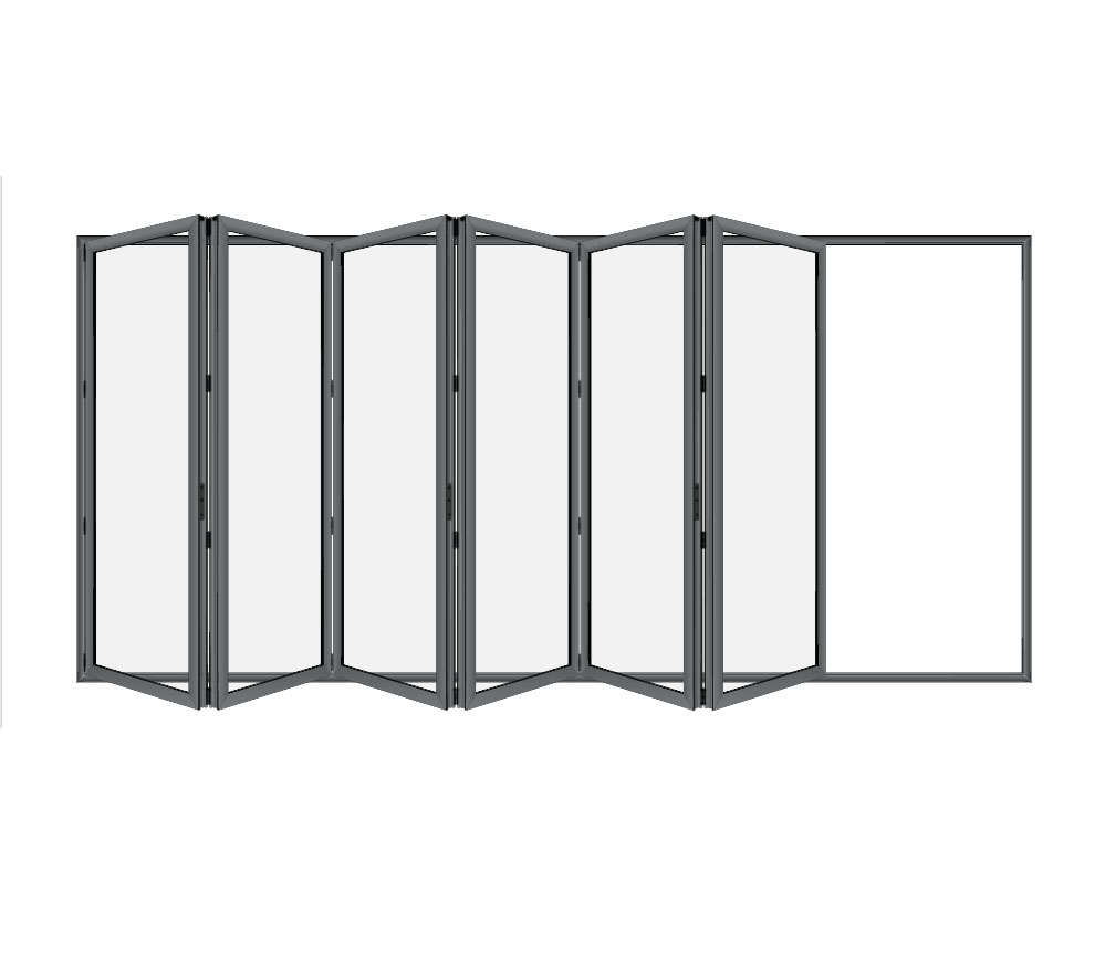 Bi-fold Door 6 panel- 0-lite