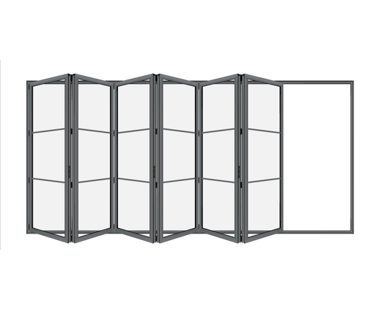 Bi-fold Door 6 panel- 3-lite