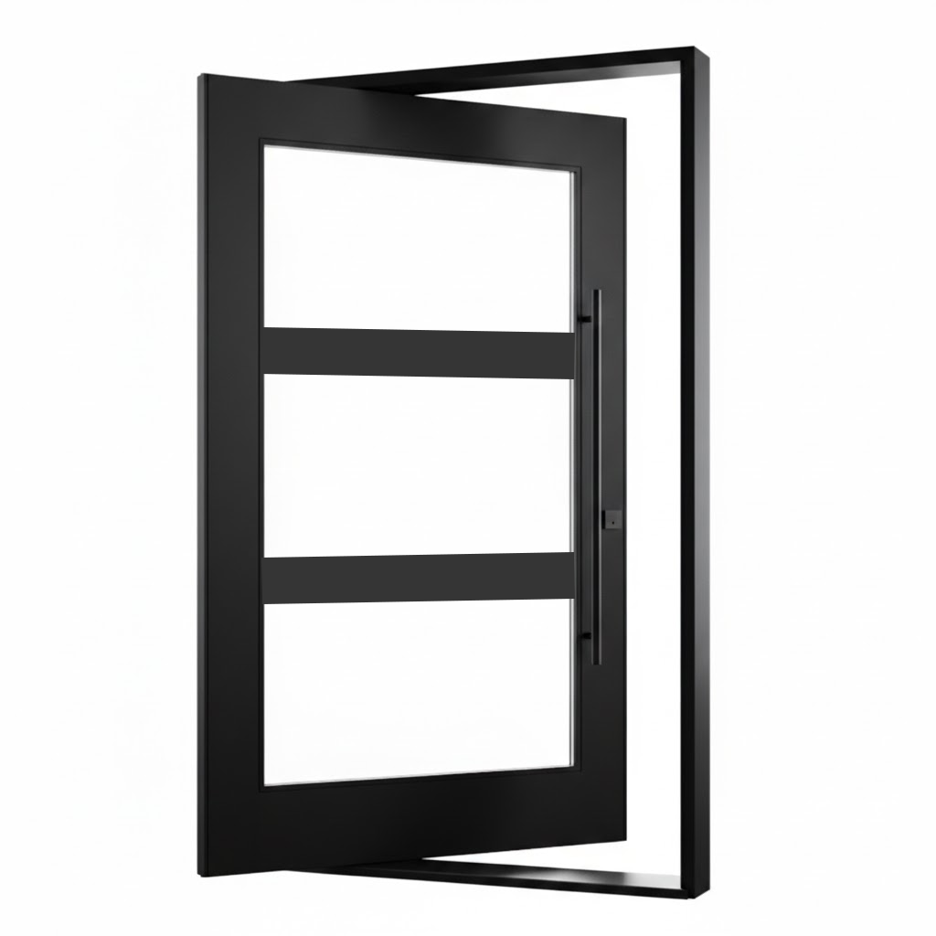 Exterior Pivot Door – 3-Lite
