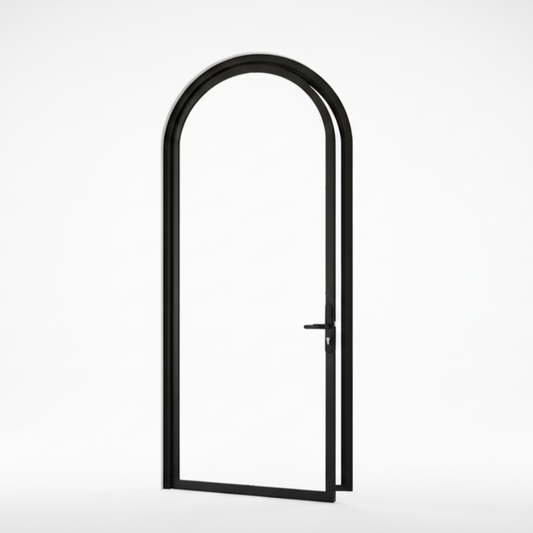 Aluminum Single Door- Round Top, 0-lite