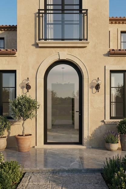Thermal Break Aluminum SIngle Door- Round Top
