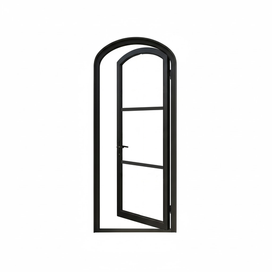 Aluminum Single Door- Arch Top, 3-lite