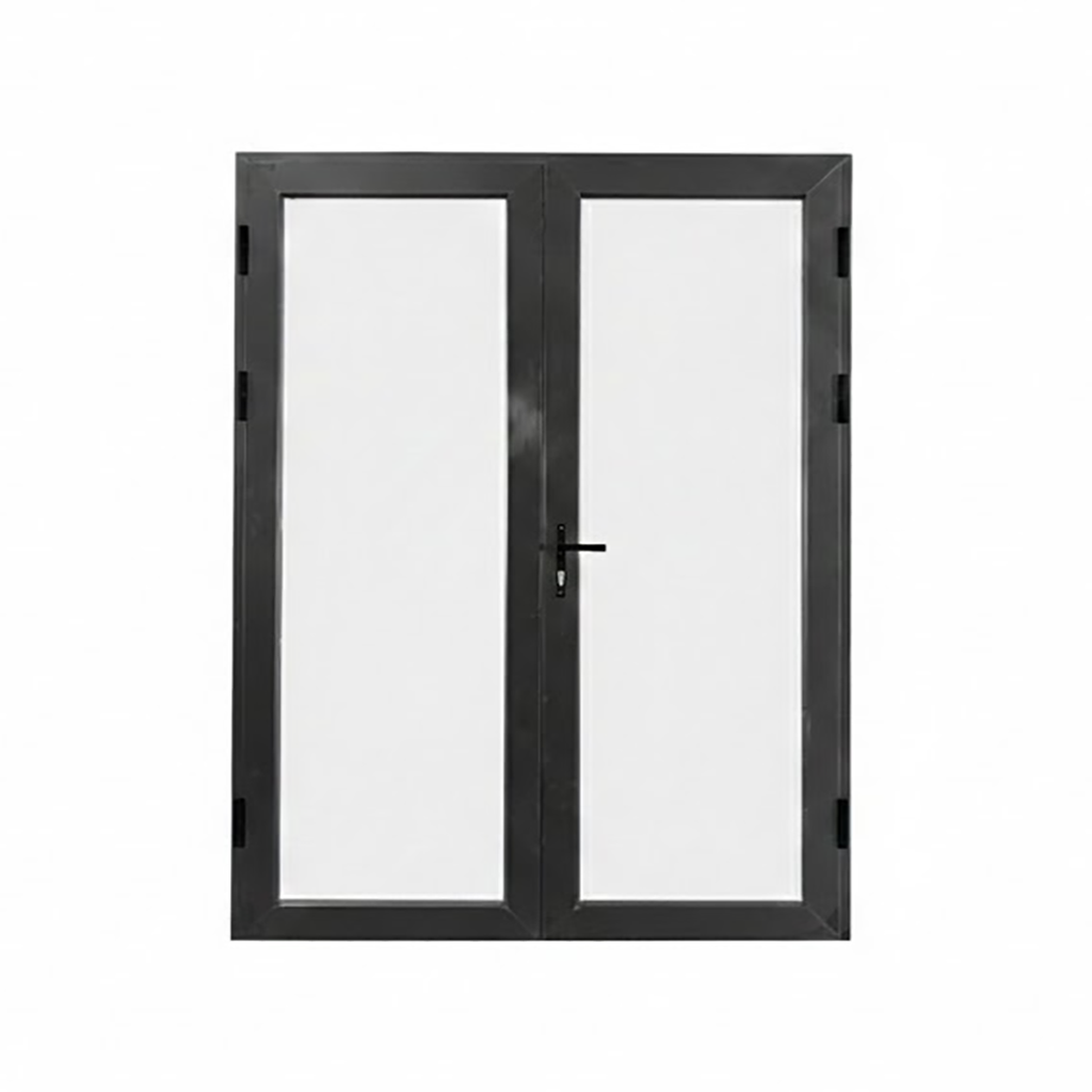 Thermal break aluminum double door square top Texas - Texas Glass Door