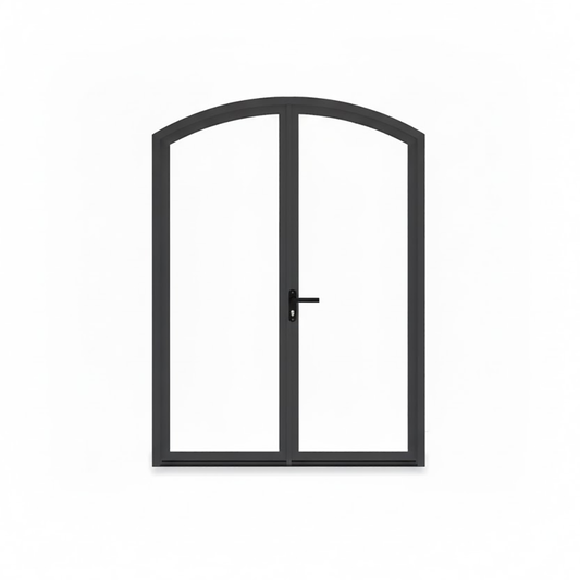 Aluminum Double Door- Arch Top, 0-lite
