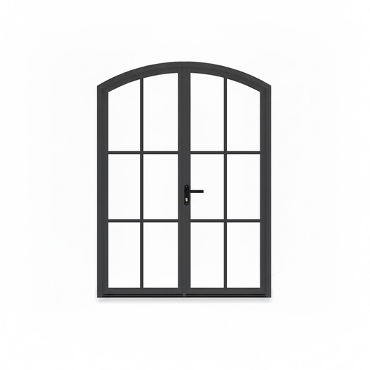 Aluminum Double Door- Arch Top, 6-lite