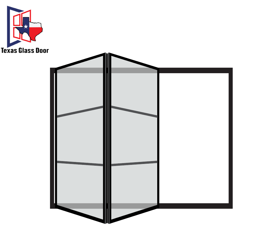 Configuration 2-0/ Bi-Folding Door 2 panel