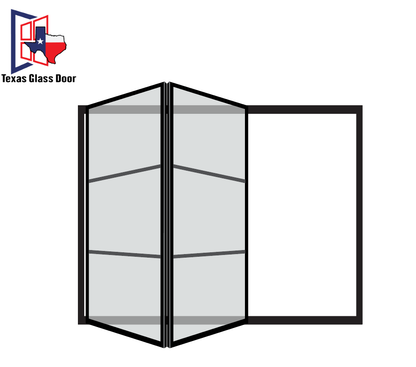 Configuration 2-0/ Bi-Folding Door 2 panel