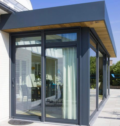 Glass Wall Patio Enclosure with Sliding Door