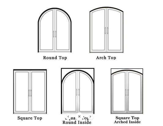 Double French Iron Doors 19- Contact us to customize any size or design