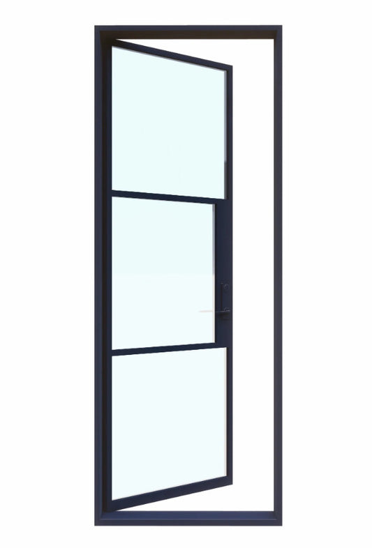 Iron Single French Door- 6 Line- Square Top