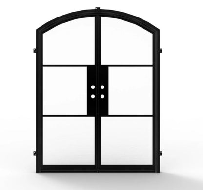 Double French Iron Doors 4-Clear Glass Low-E 1inch- Contact us to customize any size or design