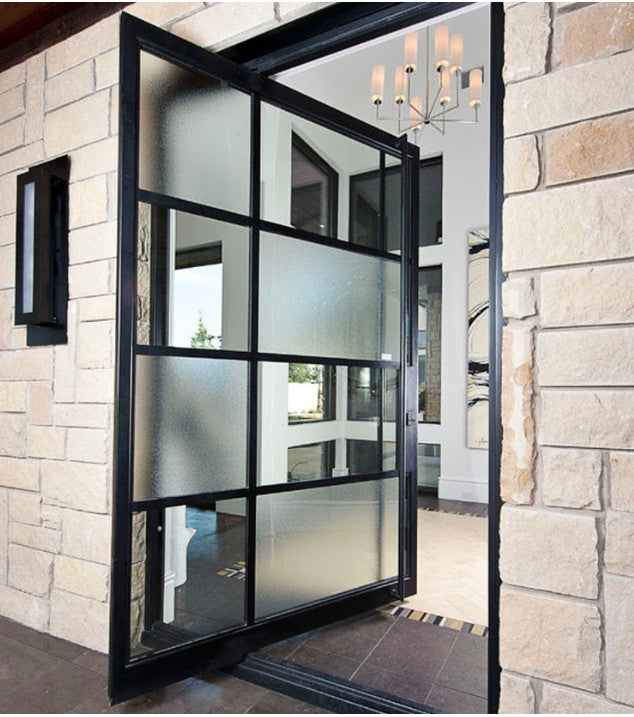 Pivot Door 27- Single Entry Pivot Door 61" X 81", 61" x 96", 72" X 81", 72" x 96" customize any size