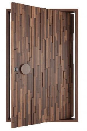 Pivot Door 5- Single Entry Wooden Pivot Door Left Hand Inswing 61" X 81", 61" x 96", 72" X 81", 72" x 96" customize any size