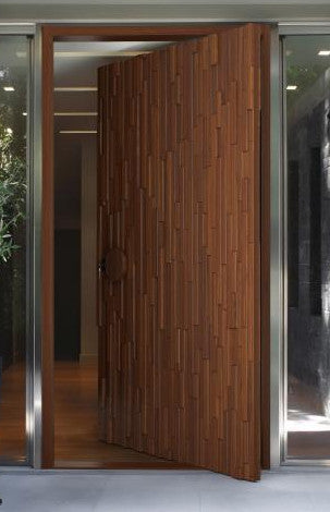 Pivot Door 5- Single Entry Wooden Pivot Door Left Hand Inswing 61" X 81", 61" x 96", 72" X 81", 72" x 96" customize any size