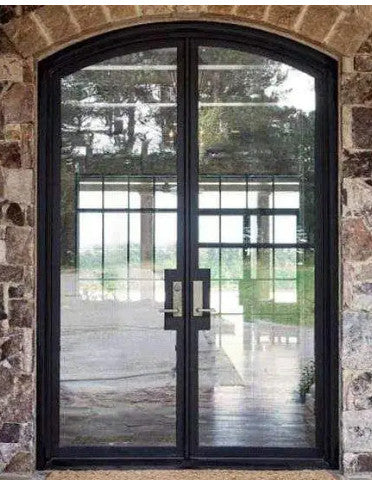 Double French Iron Doors 4-Clear Glass Low-E 1inch- Contact us to customize any size or design