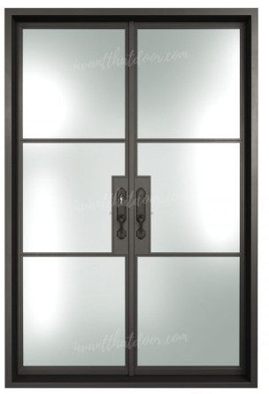 Double French Iron Doors 18- Contact us to customize any size or design