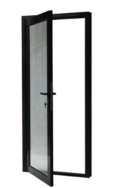 Aluminum Single French Door- 6 Line- Round Top