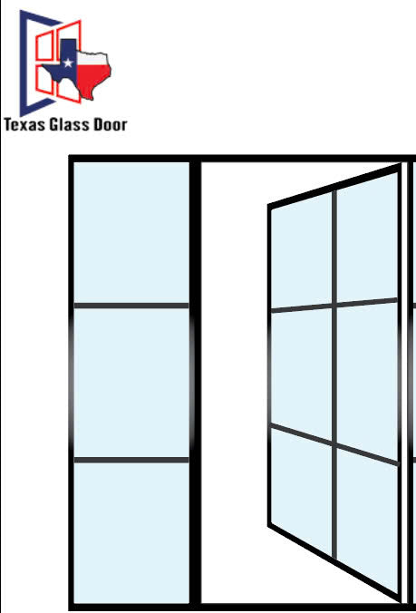 Aluminum Single French Door- with Sidelights