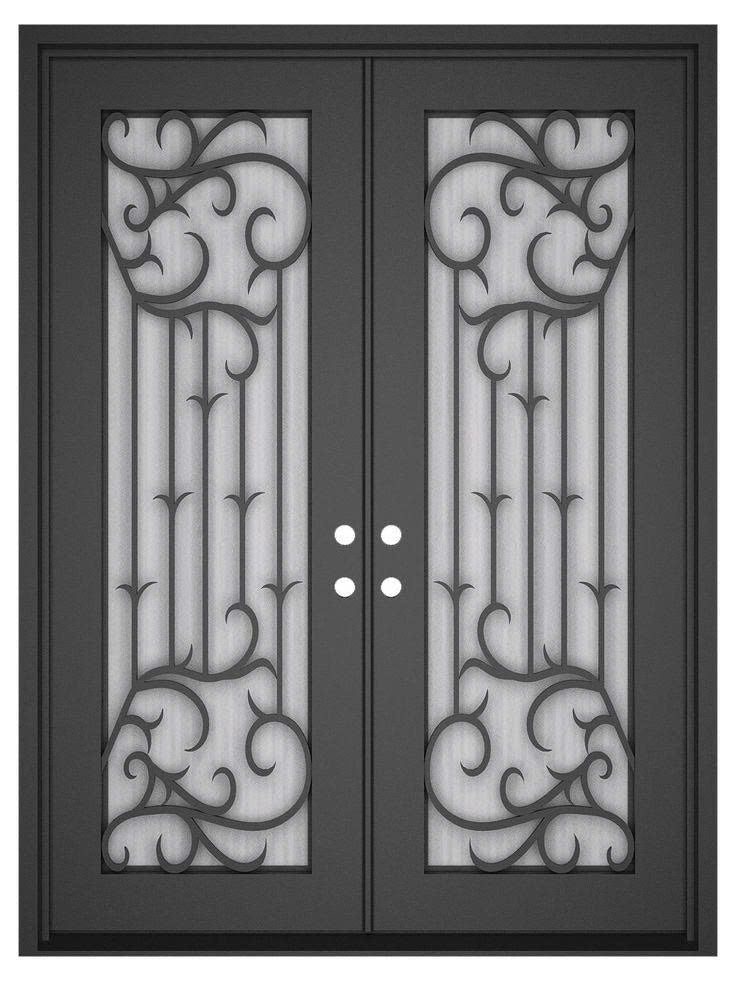 Wrought Iron Double French Door type 2